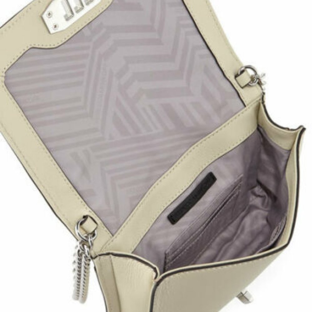 Rebecca Minkoff Beige Love Small Chevron Patchwork Crossbody Bag - Picture 6 of 6